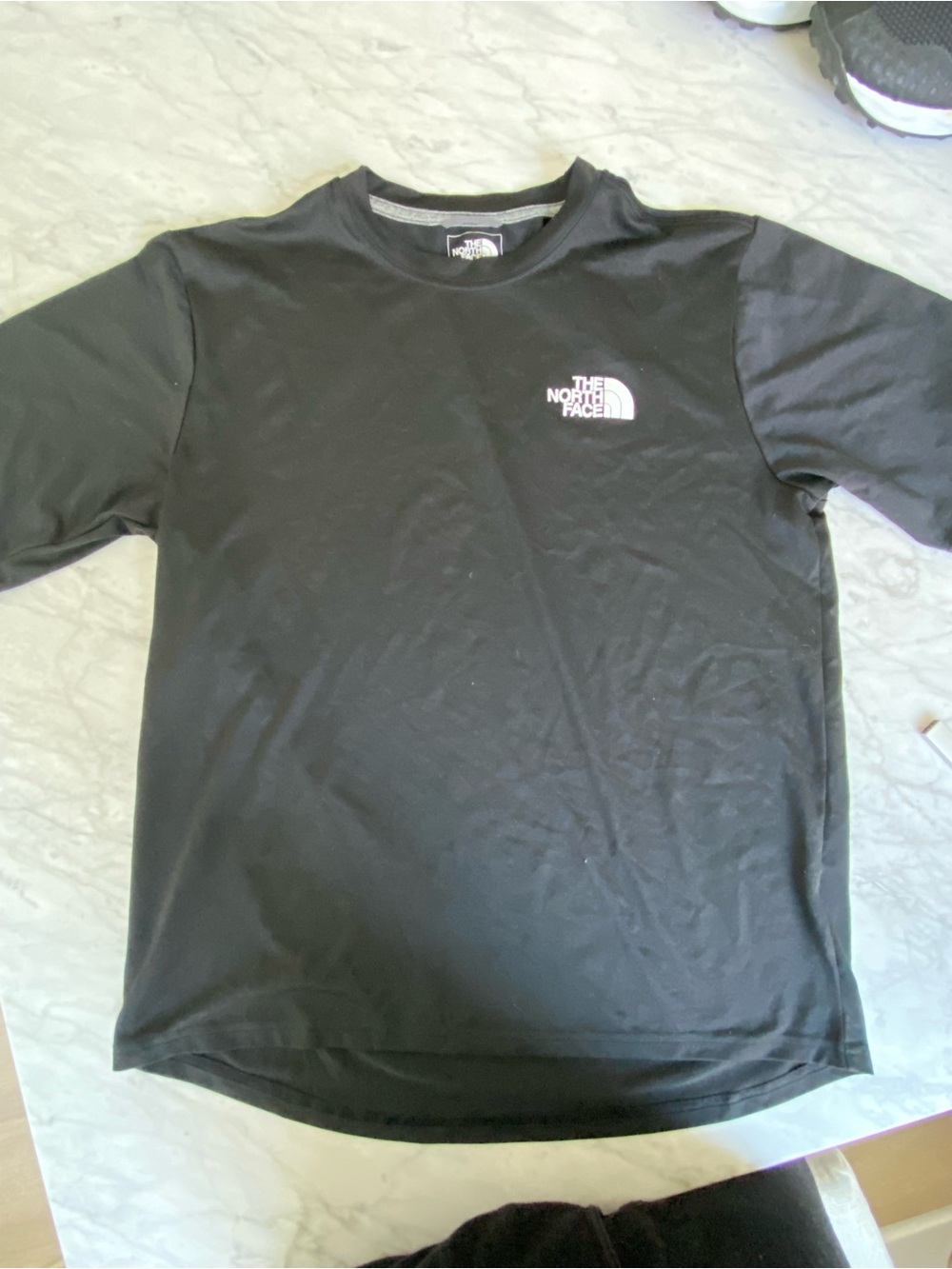 The North Face Men’s Black Breathable Athletic Short-Sleeve Logo Tee